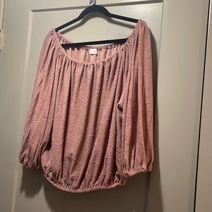 Pink Off The Shoulder Top